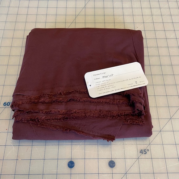 Viscose Crepe Fabric in Merlot from Blackbird Fabrics - Picture 1 of 2